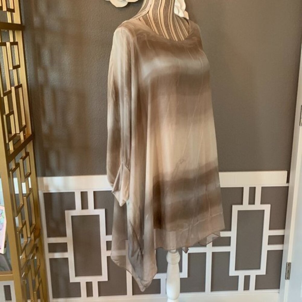 Beautiful Layered Long Sleeve Drapey Top